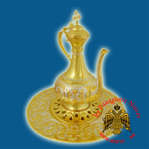 Hernivoxeston Orthodox Church Pitcher A' Gold Plated and Silver Plated