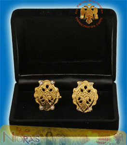 Cufflinks Gold Plated Byzantine Eagle Design A