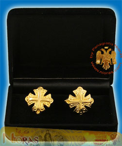 Cufflinks Gold Plated Cross Design
