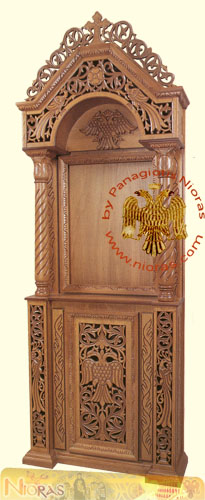 Hand carved Wooden Icon Stand C
